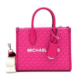 Michael Kors Mirella Small Signature Logo Crossbody Bag Dragonfruit